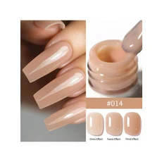 24가지 색상 15ML 아이스 스루 컬러 젤 매니큐어 세미 퍼머넌트 네일 아트 담그기 UV LED 살롱 DIY, 12 M014