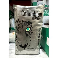 科克蘭 哥倫比亞 Supremo 咖啡豆, 1.36kg, 1個, 全豆咖啡（未研磨）