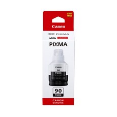 캐논 잉크 카트리지 GI-90Y, GI-90 BK 검정/정품, 1개