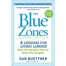 (영문도서) The Blue Zones: 9 Lessons for Living Longer from the People Who've Lived the Longest Paperback, National Geographic Society, English, 9781426209482