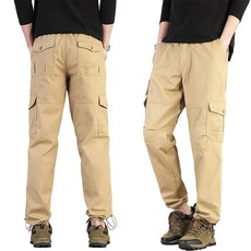 화만 남자 카고바지 100%면밴딩슬랙스 팬츠