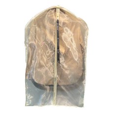 優選 立體皮草罩衣服防塵罩羽絨服水貂防塵罩透氣大衣罩掛衣袋 副廠商品, 1個, 平面白色小號 3只裝