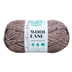 Lion Brand Yarn 640-124J Wool-Ease Thick & Quick Yarn Barley, 보리, 1팩