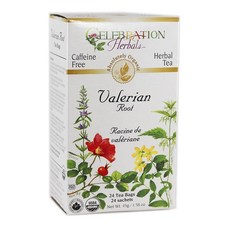 CELEBRATION HERBALS 발레리안 뿌리 차 24봉 192350, 45g