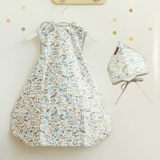 베이비클로 자기주도 이유식 식탁일체형 방수 턱받이+두건 세트, 1개, 긴팔형,지퍼형,블루밤비, 1개