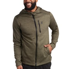 Spyder 남성용 집업 후디 - 남성용 후드 퍼포먼스 플리스 스웨트셔츠 집업 후디 하이킹 체육관 UPF 30 자외선 차단 올리브 미디엄