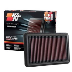 K&N 엔진 에어 필터: 고성능 프리미엄 세척 가능 교체용 필터: 2017-2019 현대/기아 L3/L4 (Elanta i30 Kona Veloster Cee d Forte), K&N 엔진 에어 필터: 고성능 프리미엄 세척 가능 교