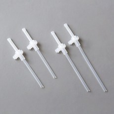 에디슨 흘림방지 실리콘 빨대 세트, CU3031 127mm + EB4335 세척 브러쉬, 1세트, 200ml