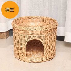 등나무 애견침대 고양이집 요람 하우스 고양이 침대, 1개, A옵션 1층