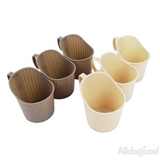 해피딜 종이컵홀더 6p 종이컵받침 투명컵홀더 일회용컵홀더 종이컵손잡이홀더 종이컵받침대