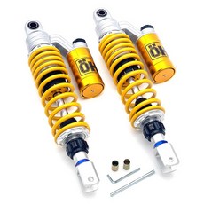 PCX 서스펜션 NMAX 쇼바 튜닝 리어 교체 오토바이, 1개, 2300mm 둥근 머리/노란색/1쌍