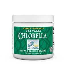 채식 비타민 B-12 비 GMO 건강 보조 식품의 공급원인 Source Naturals Chlorella from Yaeyama a Source of Vegetarian Vit, 4 온스 (1팩), 1개