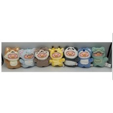 罐頭豬LuLu 動物派對 森林劇場 膠臉指偶掛件, 1個, 盲抽