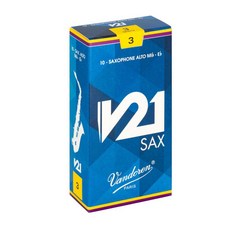 【JUDY樂器店】全新 Vandoren v21 淺藍盒 中音薩克斯風竹片/簧片, 1個, 3號