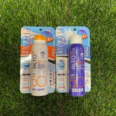 ALTO 艾多曬 防曬噴霧 SPF50 香茅精油 運動戶外適用, 1個, 150ml抗老隔離+150ml運動清爽