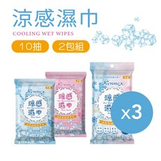 Kennex 肯尼士 涼感濕紙巾 花香隨身包, 6包
