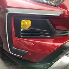 19年 RAV4 專用 保桿霧燈C型框 汽車改裝配件, 鋼琴鏡面黑