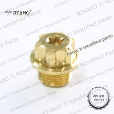 배기 산소 센서 격리 플러그 M12 M18 티타늄 합금 다색, M18 x 12L 1.5mm 골드, 1개, 1개입