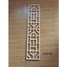 한옥 창호지문 문살 민속 파티션 문창살 창살 한지문, 120x25