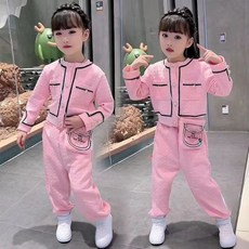 國風洋裝 碎花裙 旗袍洋裝 百褶裙 女童套裝 2024新款洋氣網紅