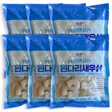 맛꾼 [신선배송] 쫄깃탱글 생 새우살 깐 새우 감바스 칵테일새우 냉동 손질 흰다리새우살, 6개, 200g(71-90)