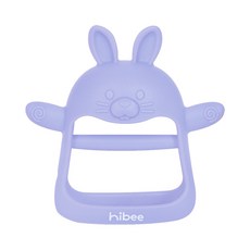 하이비 토끼냠 실리콘 손목 치발기, 소다블루, 1개