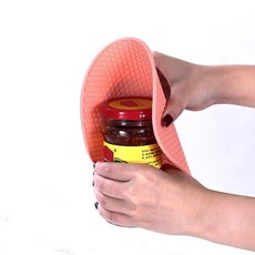 라운드 실리콘 내열성 매트 절연 액세서리 냄비 주방 미끄럼 방지 두꺼운, size, 2