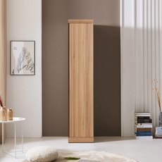 솜씨방가구 E0 로즈키높이 400 틈새옷장(이단봉형), 내추럴