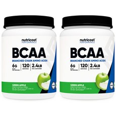 BCAA 파우더 120회분 그린애플맛 2병, 1.084kg, 2개