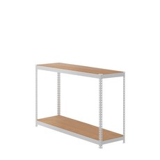 스피드랙 V2 선반 2단 1100 x 500 x 1200 mm, 화이트(앵글)