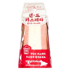 샌드카스테라 딸기향 천원빵 간식, 1개, 100g