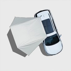 차량도킹타프 차량연결 방풍 어닝 사이드 어닝 차박 꼬리그늘막 자동차 텐트, 04.검정 캐노피(철제폴세트)