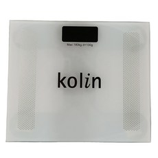 kolin 電子體重計 Max.180kg d=100g, 白色, 1個, KWN-DLW802