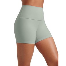 CRZ 요가 버터럭스 바이커 반바지 하이웨이스트, Green Palm Court, Small, 1개