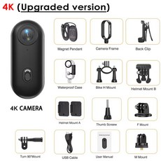 미니 오토바이 카메라 대시 캠 모토 Dvr 4K 비디오 WiFi 방수 녹화 여행 자전거 타기, UHD 4K 1, 옵션 1