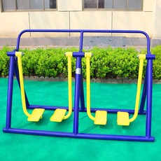 야외 싯업벤치 공원 헬스 운동 놀이터 복근 기구 철제, 상세페이지 참고, 8. 지상 더블 워킹