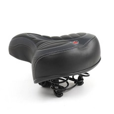 스토어-다유 자전거의자부품인조가죽 스포티브 스프링 자전거안장 블랙