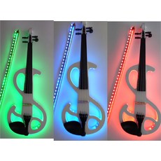 전자 바이올린 공연용 무대 악기 연습 레슨 크리스탈, 1개, 다채로운 조명 S, 기본 모델명/품번