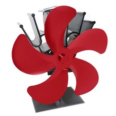 무동력팬 에코 팬 히터 화목 서큘레이터 겨울 캠핑 5 블레이드(빨간색), 5잎레드