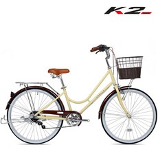 2025 케이투바이크 클래식 여성용자전거 쉘리클래식26인치 7단 조립구매시 사은품증정, 쉘리클래식 26인치 베이지, 미조립, 1개