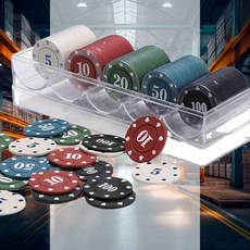 카지노 칩 100P 세트 게임용품 포카칩 카드테이블 홀덤용품 홀덤게임 포커테이블