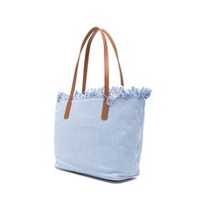 MC2세인트바스 프린지 디테일 스트라이프 패턴 토트 백