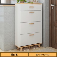 小戶型窄款翻鬥鞋櫃, 1個, 暖白色60CM單抽:如圖所示