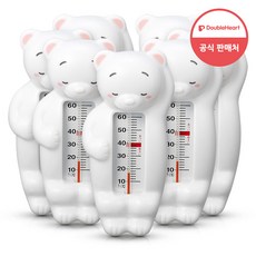 더블하트 신생아 탕온계 아기 욕조 물온도계(북극곰), 7개