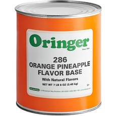 오렌지 파인애플 하드 아이스크림 베이스, 1개, 3.4kg