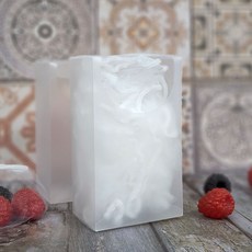 세모소 싱크대주방도구 거름망수납통 구멍뚫린케이스 투명홀더함 플라스틱 5X7X12CM 1개