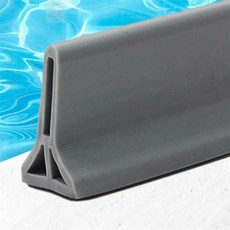 영스픽 유연 T자 실리콘 물막이 3cm 그레이 물튀김방지