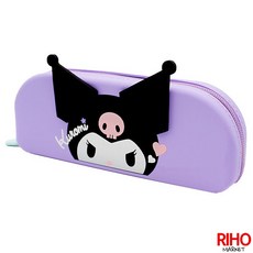 韓國 Lilfant 三麗鷗 酷洛米 矽膠 餐具袋 防水餐具收納袋 正版餐具收納包, 1個, 紫色