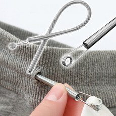 하라 바지 고무줄 꿰기도구 바지줄꿰기 츄리닝줄끼우기 바지고무줄끼우기, 실버, 1개