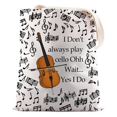 [ 1014419 ] JNIAP 재미있는 첼로 연주자 선물 I Don't Always Play 토트백 뮤지션 선물